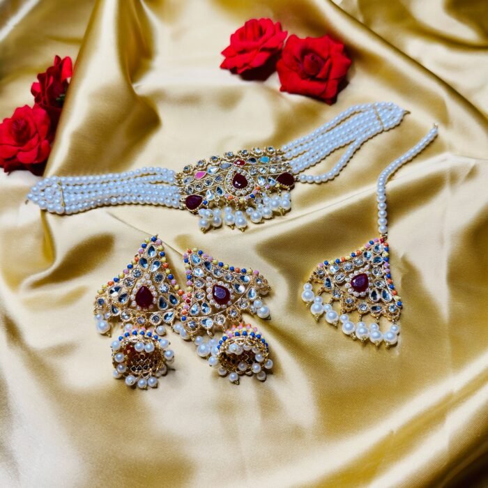 KUNDAN CHOKER SET-6 (MULTI)